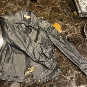 St.John Sport by Marie Gray Black leather jacket